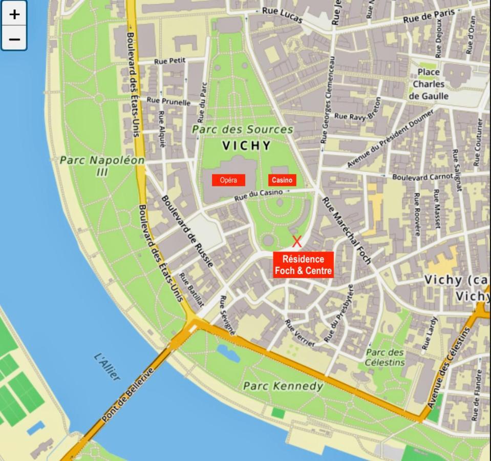 Le Vichy Centre, Spacieux Et Cosy T2 Avec Vue, Au Calme Εξωτερικό φωτογραφία