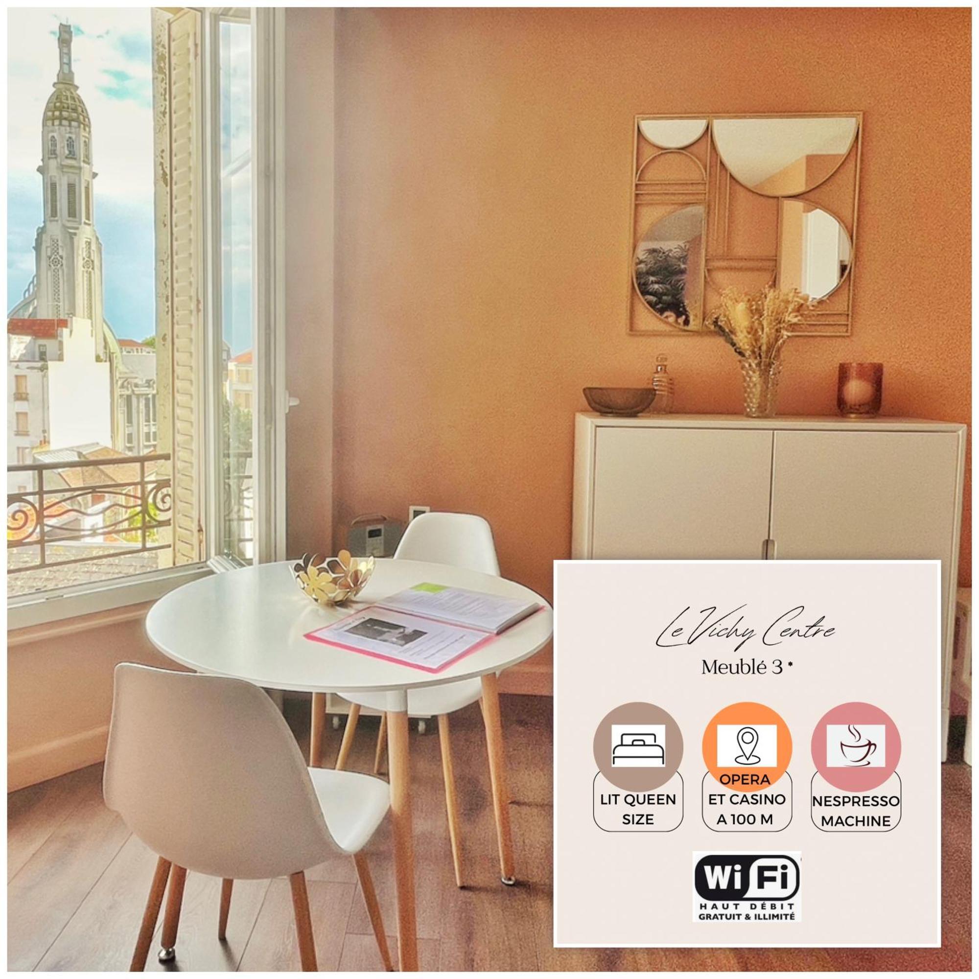 Le Vichy Centre, Spacieux Et Cosy T2 Avec Vue, Au Calme Εξωτερικό φωτογραφία